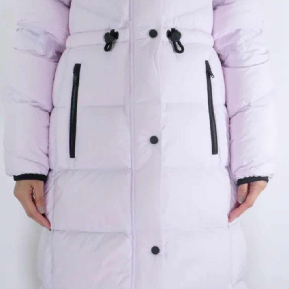 BRAND NEW  "Moose Knuckles" LILAC PUFFY LONG JACKET